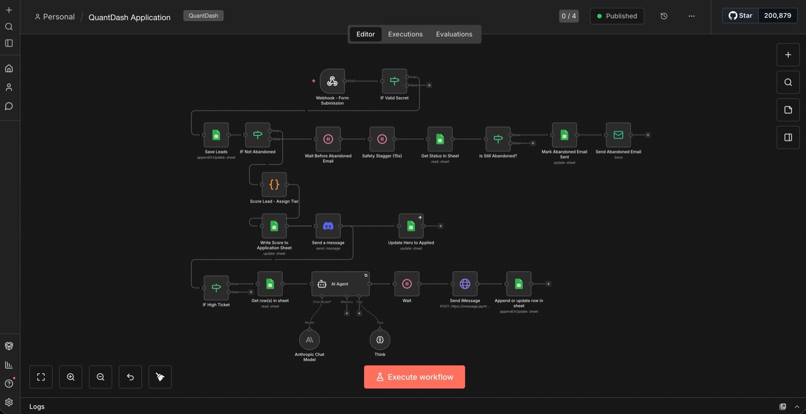 QuantDash Application Engine